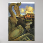 The Reluctant Dragon, Maxfield Parrish Poster