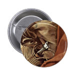 The Rest On The Flight Into Egypt  By Michelangelo Pinback Button