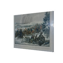 The retreat of the French army from Moscow Gallery Wrapped Canvas