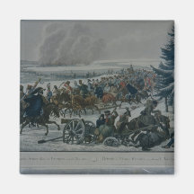 The retreat of the French army from Moscow Fridge Magnets
