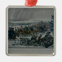 The retreat of the French army from Moscow Christmas Ornament