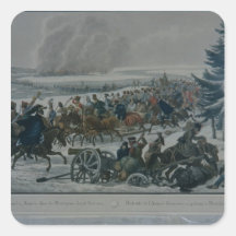The retreat of the French army from Moscow Sticker