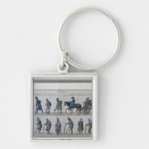 The return of the defeated French army from Keychains
