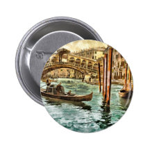 The Rialto Bridge Pinback Buttons