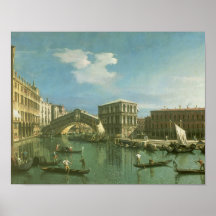 The Rialto Bridge, Venice Poster