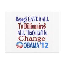 The Right Gave It All To Billionaires Post Card