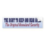 The Right to Keep and Bear Arms Bumper Sticker