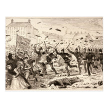 The Riots in Belfast Postcard