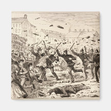 The Riots in Belfast Refrigerator Magnets