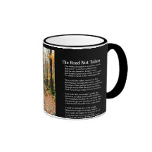 The Road Not Taken - Printed Poem On Mug - Autumn