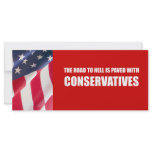 The Road to hell is paved with Conservatives Rack Card Design