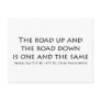 The road up post card