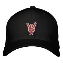 The Rock Sign Embroidered Hats