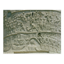 The Roman army crossing the Danube Postcard