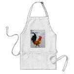 The Rooster Crossed The Road Apron