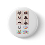The Rorschach Test Ink Blots All 10 Plates 1-10 buttons