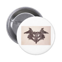 The Rorschach Test Ink Blots Plate 1 Bat, Moth Button