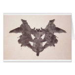 The Rorschach Test Ink Blots Plate 1 Bat, Moth Card