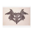 The Rorschach Test Ink Blots Plate 1 Bat, Moth postcards