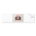 The Rorschach Test Ink Blots Plate 2 Two Humans bumper stickers