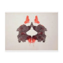 The Rorschach Test Ink Blots Plate 2 Two Humans postcards