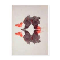 The Rorschach Test Ink Blots Plate 2 Two Humans