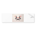 The Rorschach Test Ink Blots Plate 3 Two Humans bumper stickers