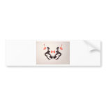 The Rorschach Test Ink Blots Plate 3 Two Humans bumper stickers