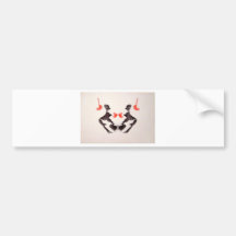 The Rorschach Test Ink Blots Plate 3 Two Humans Bumper Stickers