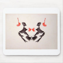 The Rorschach Test Ink Blots Plate 3 Two Humans Mouse Pads