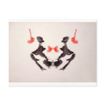 The Rorschach Test Ink Blots Plate 3 Two Humans postcards