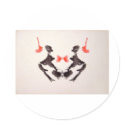 The Rorschach Test Ink Blots Plate 3 Two Humans stickers