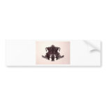The Rorschach Test Ink Blots Plate 4 Animal Skin bumper stickers