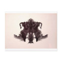 The Rorschach Test Ink Blots Plate 4 Animal Skin postcards