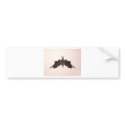 The Rorschach Test Ink Blots Plate 5 Bat Moth bumper stickers