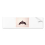 The Rorschach Test Ink Blots Plate 5 Bat Moth bumper stickers
