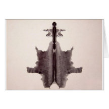 The Rorschach Test Ink Blots Plate 6 Hide Skin Rug Cards