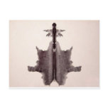 The Rorschach Test Ink Blots Plate 6 Hide Skin Rug postcards