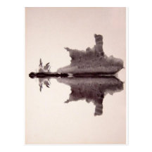 The Rorschach Test Ink Blots Plate 6 Hide Skin Rug Postcards