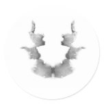 The Rorschach Test Ink Blots Plate 7 Heads Faces stickers