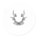 The Rorschach Test Ink Blots Plate 7 Heads Faces stickers