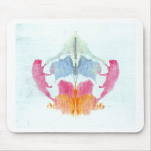 The Rorschach Test Ink Blots Plate 8 Animal Mousepads