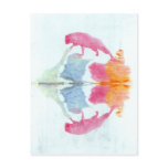 The Rorschach Test Ink Blots Plate 8 Animal postcards