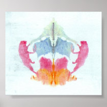 The Rorschach Test Ink Blots Plate 8