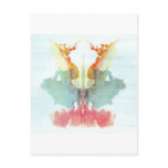 The Rorschach Test Ink Blots Plate 9 Human postcards