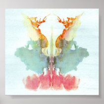 The Rorschach Test Ink Blots Plate 9