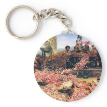 The Roses of Heliogabalus by Lawrence  Alma-Tadema Key Chains