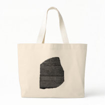 The Rosetta Stone Egyptian Granodiorite Stele Canvas Bags