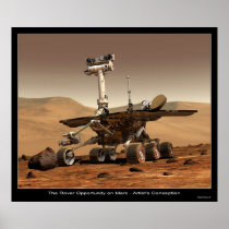 The Rover Opportunity on Mars Print