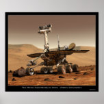 The Rover Opportunity on Mars Print